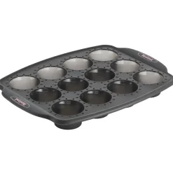 Cuisson<Gifi Moule à mini muffins Tefal Crispybake en silicone rétractable 12 pièces