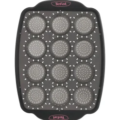 Cuisson<Gifi Moule à mini muffins Tefal Crispybake en silicone rétractable 12 pièces