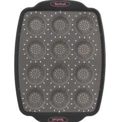 Cuisson<Gifi Moule à mini tartelettes en silicone Tefal 12 pièces