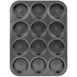 Cuisson<Gifi Moule à muffin coeur coulant en métal x12