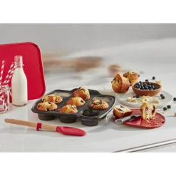 Cuisson<Gifi Moule à muffins en silicone rétractable Tefal 9 pièces