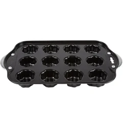 Cuisson<Gifi Moule à muffins fleurs avec fonds amovibles