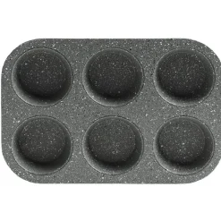 Cuisson<Gifi Moule à muffins gris effet marbre