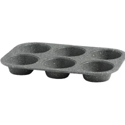 Cuisson<Gifi Moule à muffins gris effet marbre