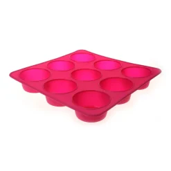 Cuisson<Gifi Moule 9 muffins silicone rose