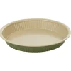 Cuisson<Gifi Moule à tarte rond B-NAT beige et vert