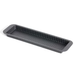 Cuisson<Gifi Moule à tarte rétractable acier perforé noir 35x11xH2,5cm