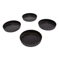 Cuisson<Gifi Moule à tartelette avec fond amovible x4