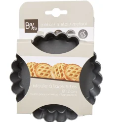 Cuisson<Gifi Moule à tartelette revêtement antiadhésif Happy Hour x4