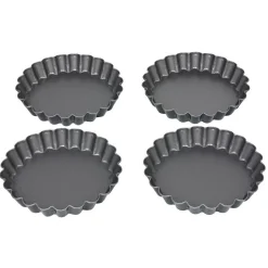 Cuisson<Gifi Moule à tartelette revêtement antiadhésif Ø12cm x4