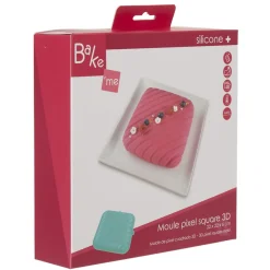 Cuisson<Gifi Moule carré pixel 3D silicone vert