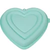 Cuisson<Gifi Moule coeur 3D silicone vert