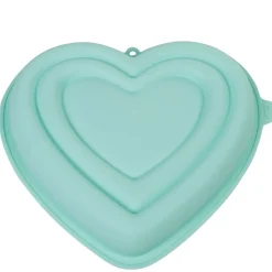 Cuisson<Gifi Moule coeur 3D silicone vert