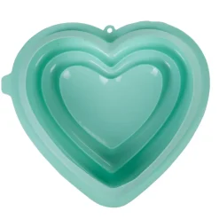 Cuisson<Gifi Moule coeur 3D silicone vert