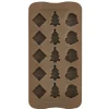 Cuisson<Gifi Moule de Noël pour chocolats marron
