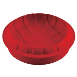 Cuisson<Gifi Moule en silicone 3D coussin matelassé rouge