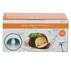 Cuisson<Gifi Moule forme dôme acier x4