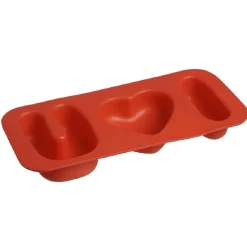 Cuisson<Gifi Moule patisserie en silicone forme coeur Love U x2