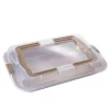 Cuisson<Gifi Moule rectangulaire anti adhérent avec couvercle de transport