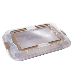Cuisson<Gifi Moule rectangulaire anti adhérent avec couvercle de transport