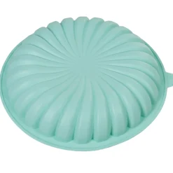 Cuisson<Gifi Moule rond strié 3D silicone vert