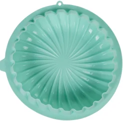 Cuisson<Gifi Moule rond strié 3D silicone vert