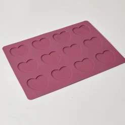 Cuisson<Gifi Moule silicone 12 macarons en forme de coeur