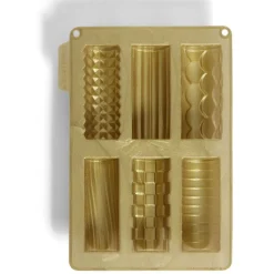Cuisson<Gifi Moule silicone 6 mini bûches de Noël 27x19xH1,5cm