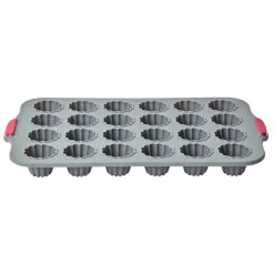 Cuisson<Gifi Moule silicone gris 24 cannelés structure métal