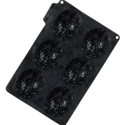 Cuisson<Gifi Moule silicone Halloween 6 gâteaux forme cervelle 27x19xH3,5cm