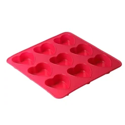 Cuisson<Gifi Moule silicone rose 9 coeurs