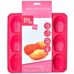 Cuisson<Gifi Moule silicone rose 12 madeleines