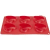 Cuisson<Gifi Moule silicone rouge 6 minis coeurs 3D