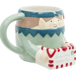 Gifi Mug à cookie lutin Pôle Nord 500ml| Vaisselle Et Accessoires De Table