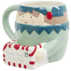 Gifi Mug à cookie lutin Pôle Nord 500ml| Vaisselle Et Accessoires De Table
