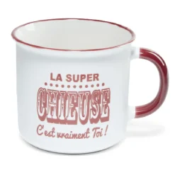 Gifi Mug à message en céramique| Vaisselle Et Accessoires De Table