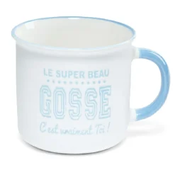 Gifi Mug à message en céramique| Vaisselle Et Accessoires De Table