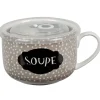 Gifi Mug à soupe et son couvercle| Vaisselle Et Accessoires De Table