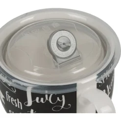 Gifi Mug à soupe et son couvercle| Vaisselle Et Accessoires De Table
