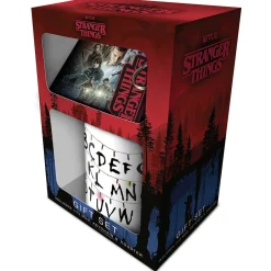 Gifi Mug + sous-verre + porte clé Stranger Things| Vaisselle Et Accessoires De Table