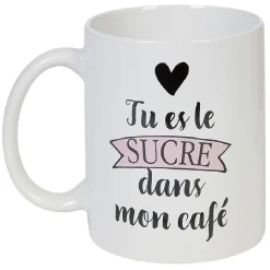 Gifi Mug avec inscription 2 modèles| Vaisselle Et Accessoires De Table