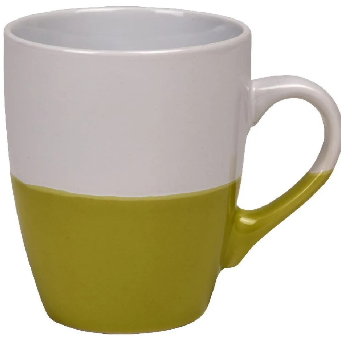 Gifi Mug bicolore blanc et vert| Vaisselle Et Accessoires De Table