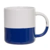 Gifi Mug blanc avec liseré bleu| Vaisselle Et Accessoires De Table
