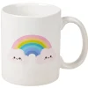 Gifi Mug blanc motif arc-en-ciel| Vaisselle Et Accessoires De Table