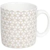 Gifi Mug blanc motifs étoiles dorées| Vaisselle Et Accessoires De Table
