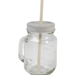 Conservation Alimentaire<Gifi Mug bocal transparent avec paille