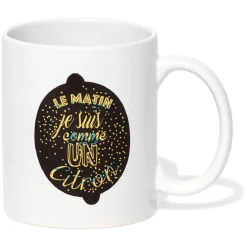 Gifi Mug céramique couleur changeante Ø8 cm| Vaisselle Et Accessoires De Table