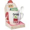 Gifi Mug de Noël en céramique avec préparation chocolat| Vaisselle Et Accessoires De Table