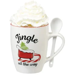 Gifi Mug de Noël en céramique avec préparation chocolat| Vaisselle Et Accessoires De Table