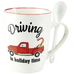 Gifi Mug de Noël en céramique avec préparation chocolat| Vaisselle Et Accessoires De Table